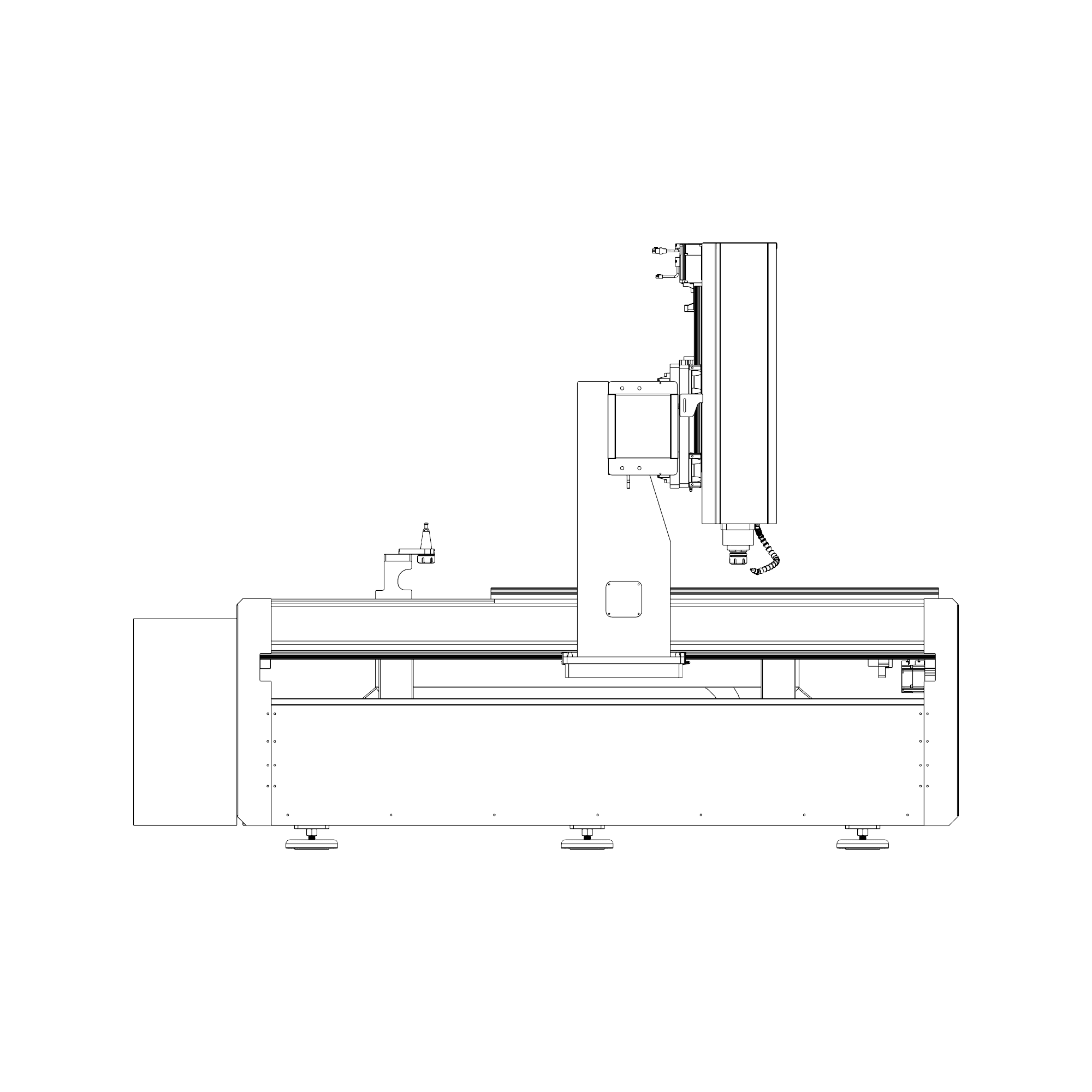 Schemat techniczny frezarki Certus 0816 - widok 2