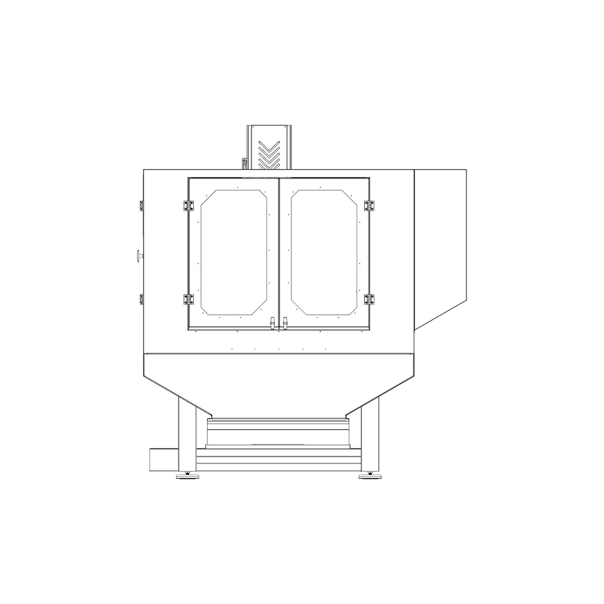Schemat techniczny frezarki Certus 1080 PRO - widok 1