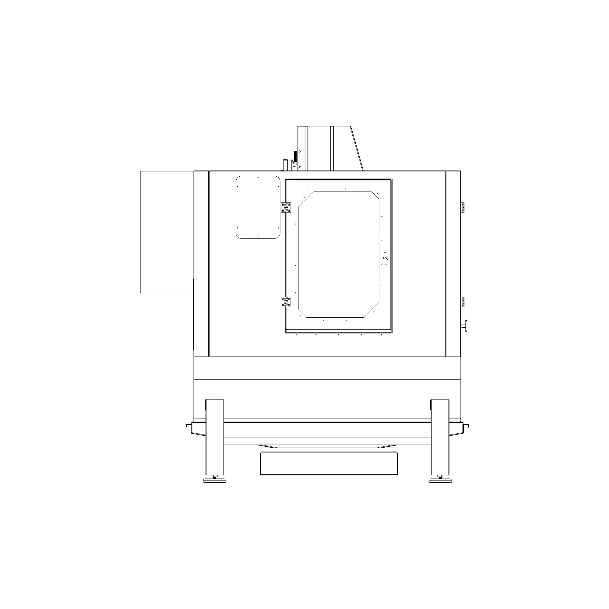 Schemat techniczny frezarki Certus 1080 PRO - widok 2